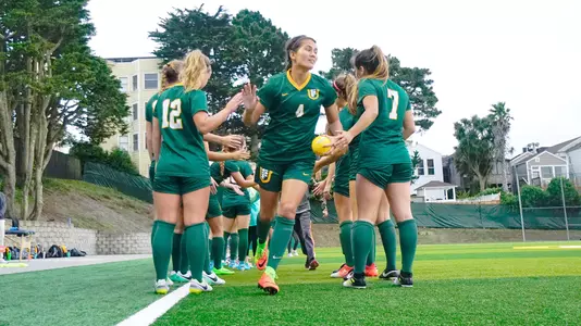 Women's soccer pre game