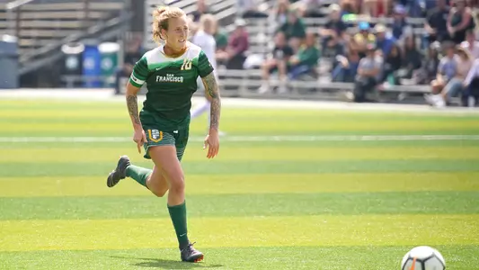 Samantha-Jehnings-USF-Dons-Womens-Soccer-scores-10th-goal-vs-gonzaga