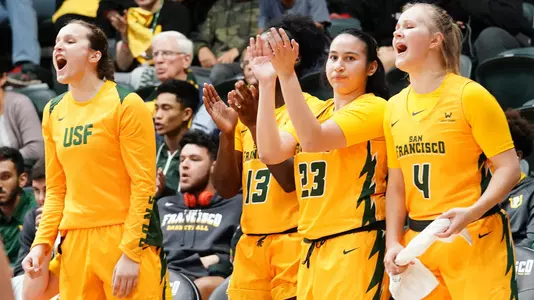 WBB Bench Celebration 11-9-2018