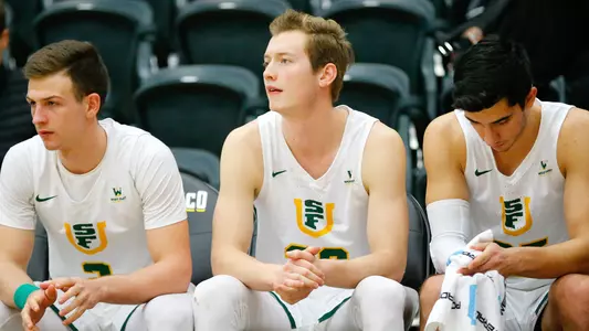 Chase-Foster-USF-Dons-Mens-Basketball-pregame
