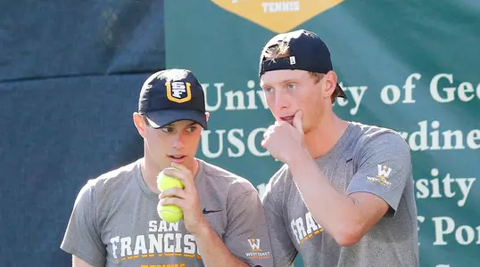 Ryan Marker and Johan Joenhagen USF men's tennis