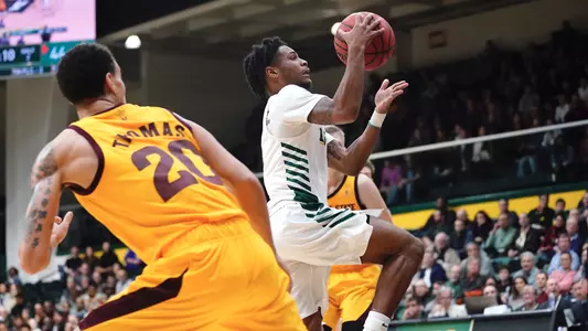 Khalil Shabazz drives to the hoop against Arizona State
