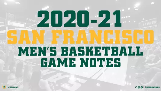 2020-21 USF Men's Basketball Game Notes