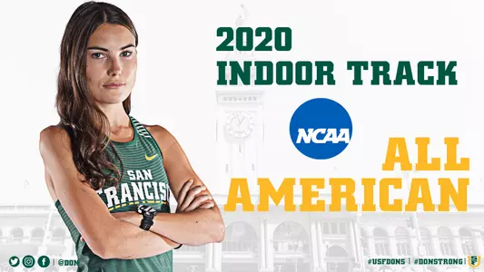 Aoibhe Richardson 2020 Indoor All-American Graphic