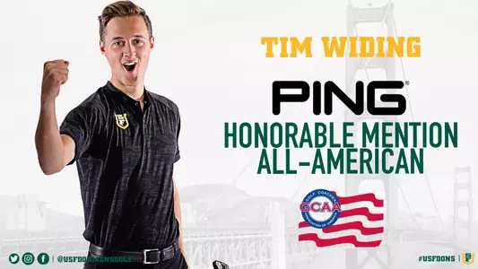 Widing Earns All-Americann honnors