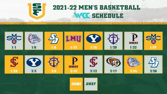 2021-22 WCC MBB schedule graphic