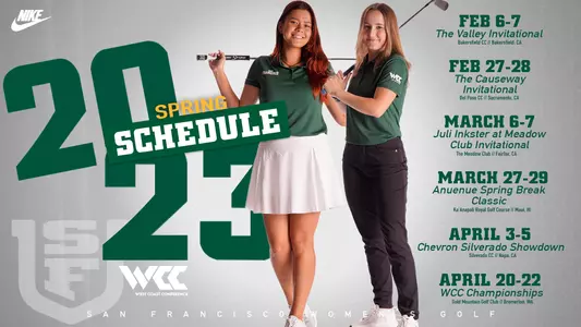 WGOLF Spring Semester Schedule 2023