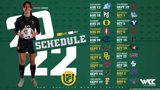 WSOC 2022 Schedule