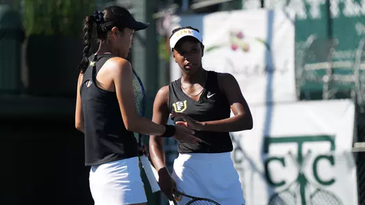 Qianer Qiu and Azaria Hayes Action Shot