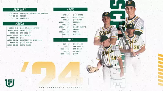 2024 Baseball Schedule Graphic