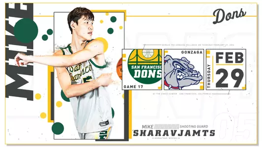 Chase Center Gonzaga Feb. 29, 2023 Graphic