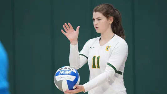 Abby Wadas serving vs. LMU