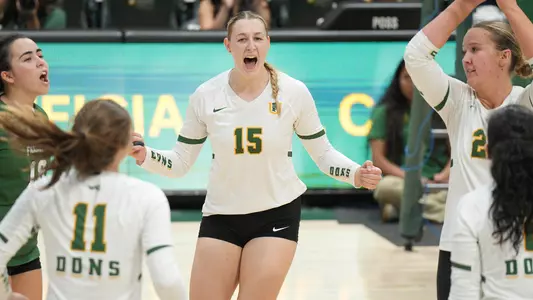 VB celebration vs. LMU