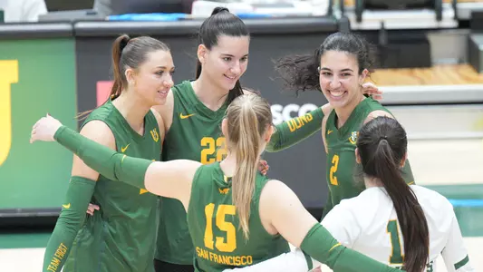 VB huddle vs. Oregon State