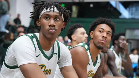 MBB Bench Pregame vs. Cal Poly