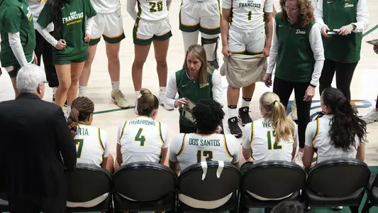 Molly Goodenbour Coaching during timeout