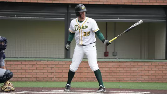 Michael Campagna batting vs. FDU