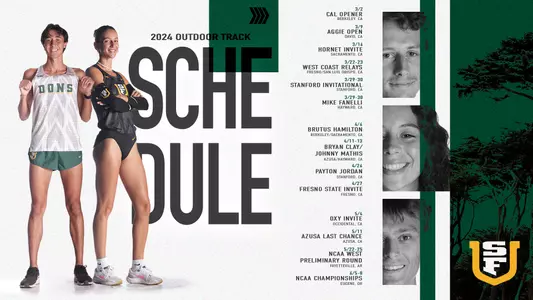 2024 Outdoor TF Schedule Graphic