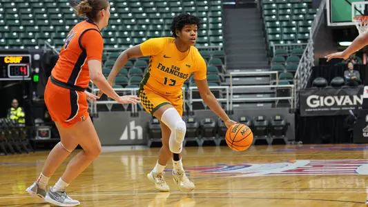 Debora dos Santos dribbling vs. Cal State Fullerton