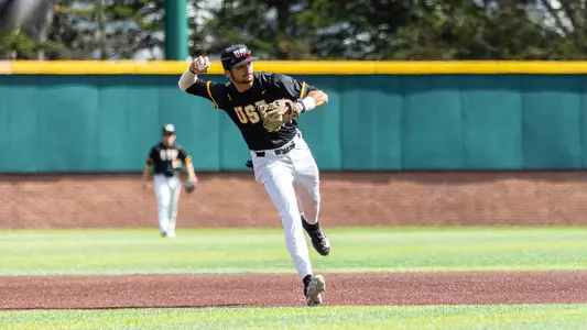 TJ Rogers throw to first vs. Saint Peter's