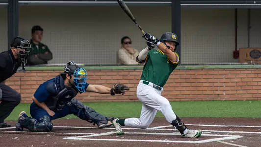 Kody Watanabe at the plate vs. Saint Peter's