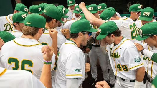 Baseball pregame huddle