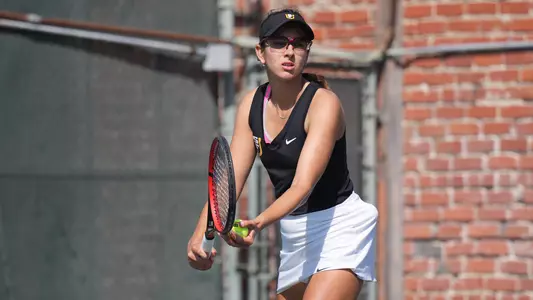 Katerina Filip serving