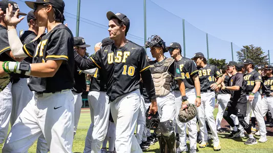 Baseball handshake line