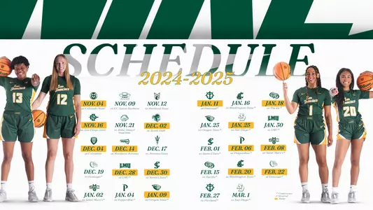 2024-25 WBB Schedule Graphic