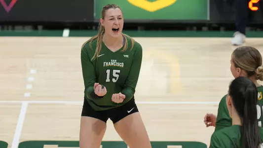 Michalina Rola celebrating vs. Air Force