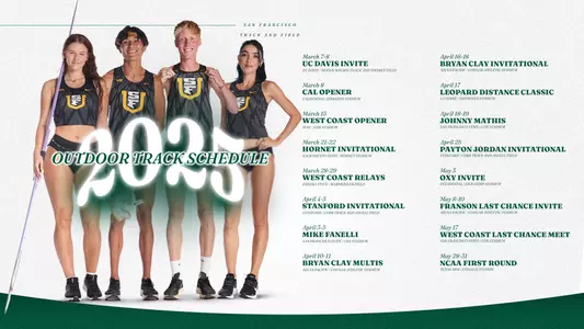 2025 TF Outdoor Schedule Graphic