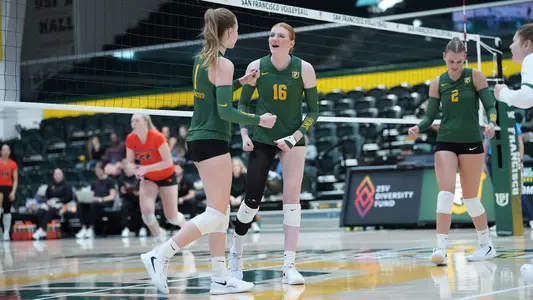 Maeve Bailey with Emilija Arsic vs. Oregon State 2025