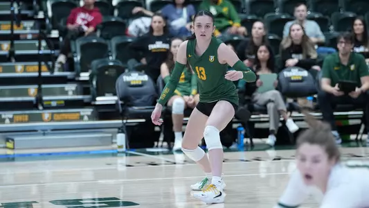 Madison McPherson watching vs. Oregon State 2025