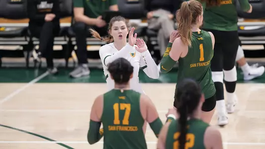 Abby Wadas high five vs. Oregon State 2025