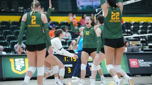 Taylor Mendez celebrating following a point 2025