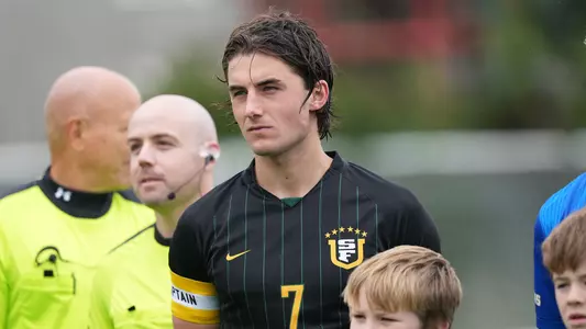 Mason Doughety Looking On Pregame vs. LMU October 2025