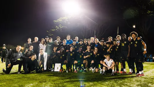 USF MSOC team postgame Senior Night 2025