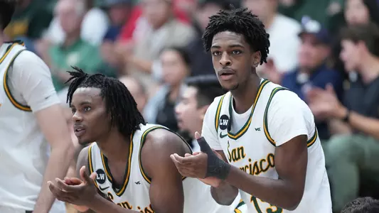 Mookie Cook and Legend Smiley Clapping on the Bench vs. Bradley November 2025