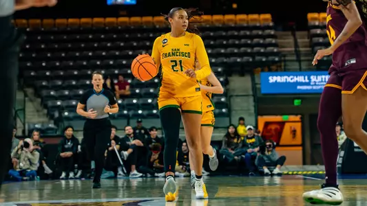 Olivia Williams dribbling vs. ASU 2025