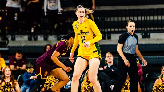 Natasa Tausova guarding at ASU