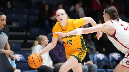 Freja Werth dribbling at SMC