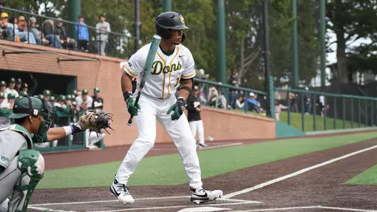 Jordan Lewis batting vs. Sac State