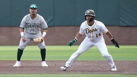 Jordan Lewis at second base vs. Sac State