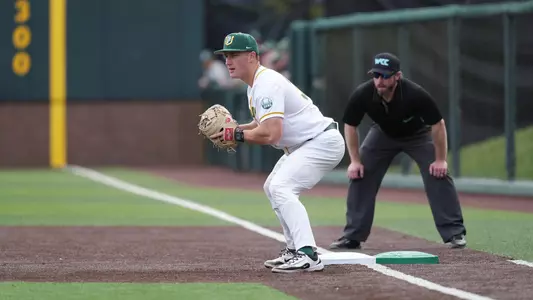 Patrick Keighran at first base