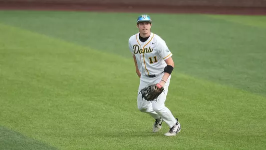 Tyler Harries fielding a ball