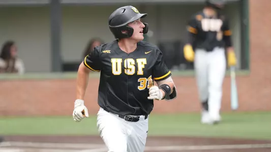 Patrick Keighran running to first vs. Pepperdine