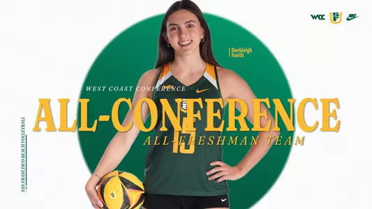 Burkleigh Smith WCC All-Freshman Team Graphic