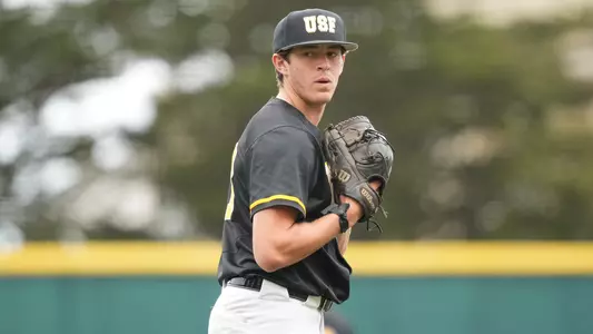 Hunter Holzemer pitching vs. Pepperdine