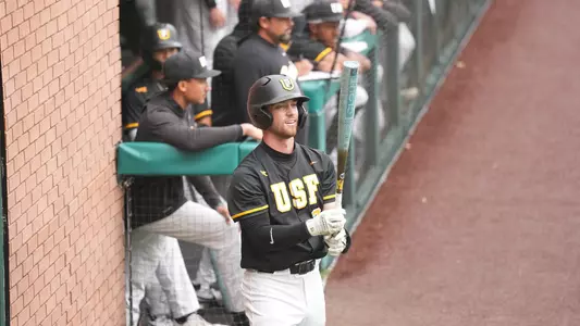 JT Amaral at the on deck circle vs. Pepperdine