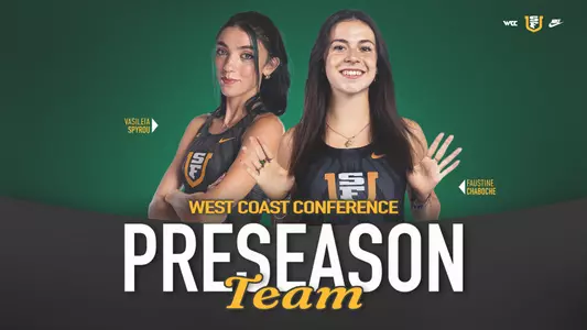 Faustine Chaboche and Vasileia Spyrou WCC WXC Preseason Team Graphic